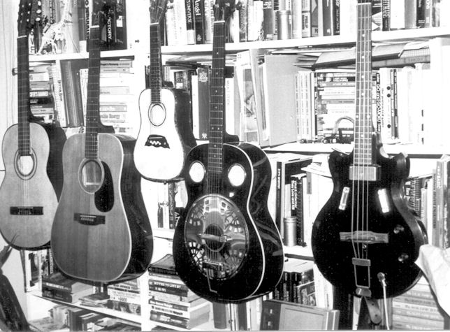 Some of my guitars in the 1980s