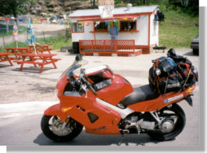 Chip stop along Hwy 7