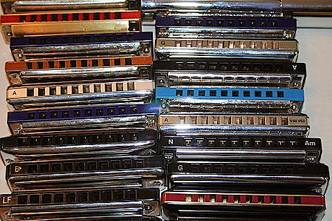 harmonicas everywhere...