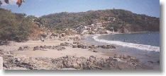 The bay looking south to playa la madera