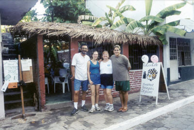 Casa Cafe in 2002: Pedro, Lisa, Lorna & Chris
