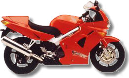 1999 Honda VFR800FI. Hot. Red. very red.