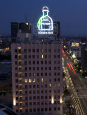 Neon Patron sign in Hollywood