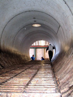 Inside an autoclave