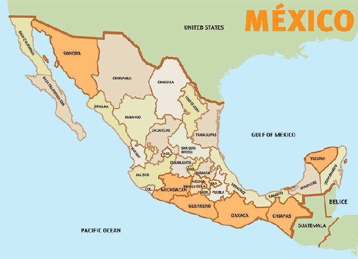 Map of Mexico