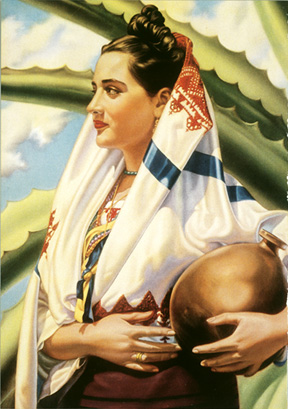 Iconographic image: se�orita  and agave