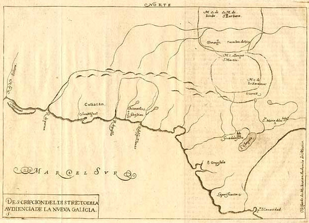Nueva Galicia map