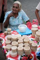 Vendor selling cooked quiote in Tequila