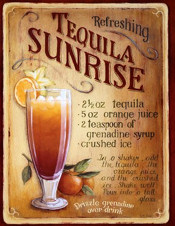 Tequila sunrise poster