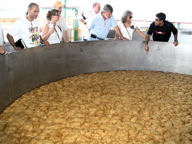 A fermenting vat at Asombroso
