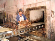 Unloading the ovens at Herradura