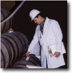 CRT officials veriftying tequila