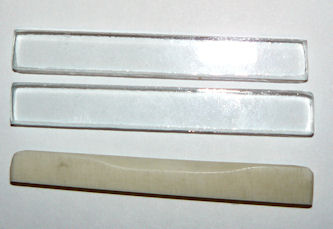Glass and bone saddles