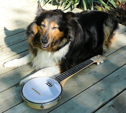 Sophie and a banjolele